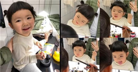 IG拥13.7万粉丝！港星李璨琛2岁女拍片教化妆