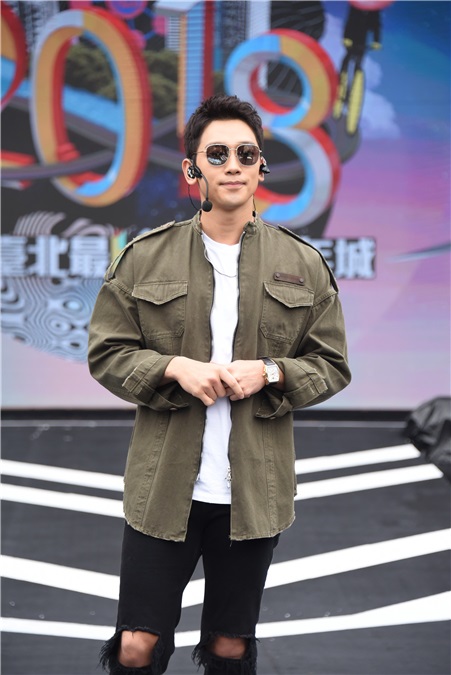 韩国男星RAIN台北跨年晚会彩排