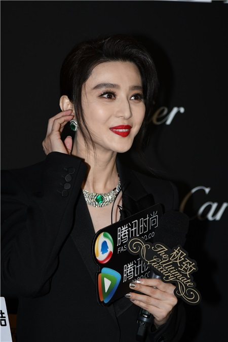 范冰冰出席Cartier珠宝展 错失金马影后笑称已翻篇