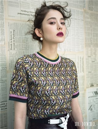 复古chic！娜扎解锁时尚双封面   猫系执着玩转多重格调