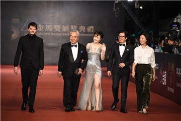 金马54∕许玮甯红毯虽然踉跄 女神光环不减
