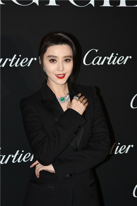范冰冰出席Cartier珠宝展 错失金马影后笑称已翻篇