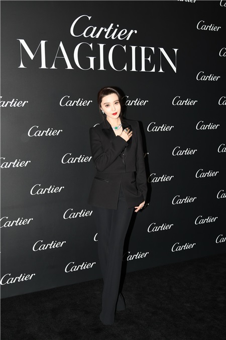 范冰冰出席Cartier珠宝展 错失金马影后笑称已翻篇